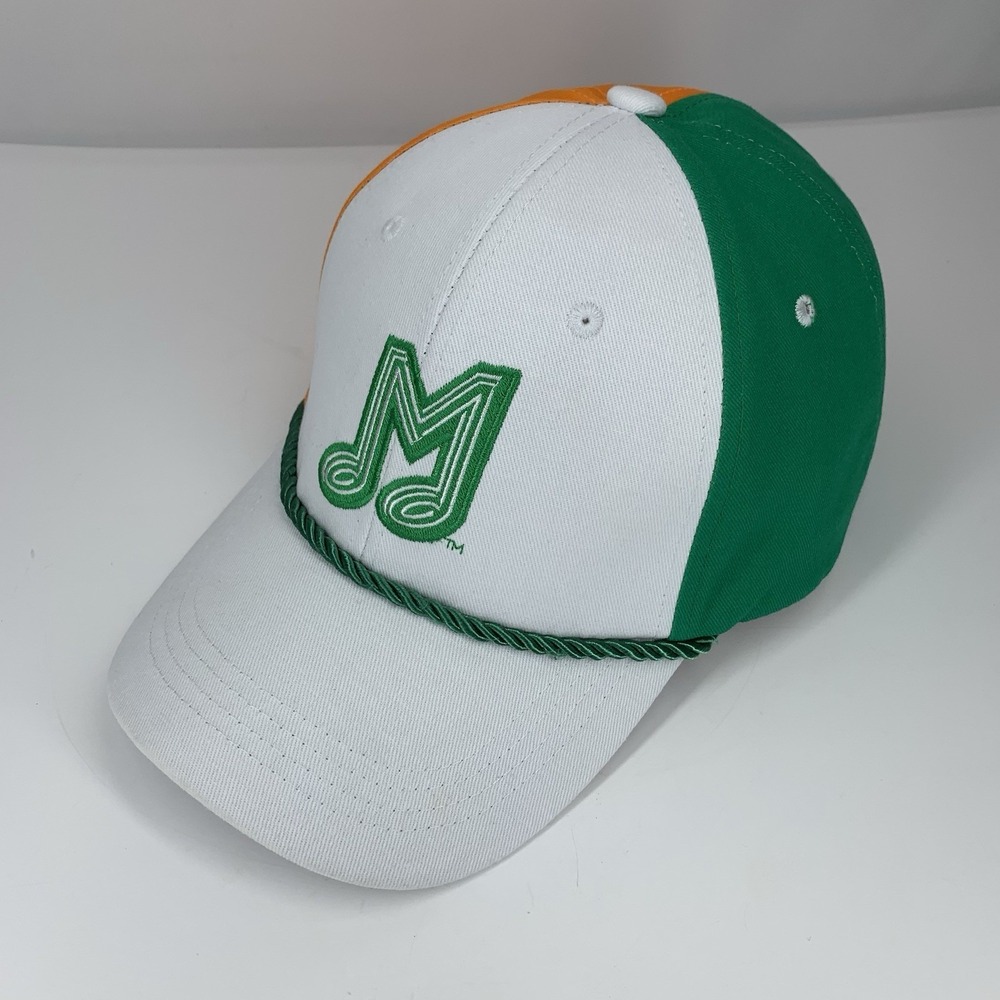 Memphis Redbirds Hat Note Silky O'Sullivans White Green Orange MiLB Baseball Cap